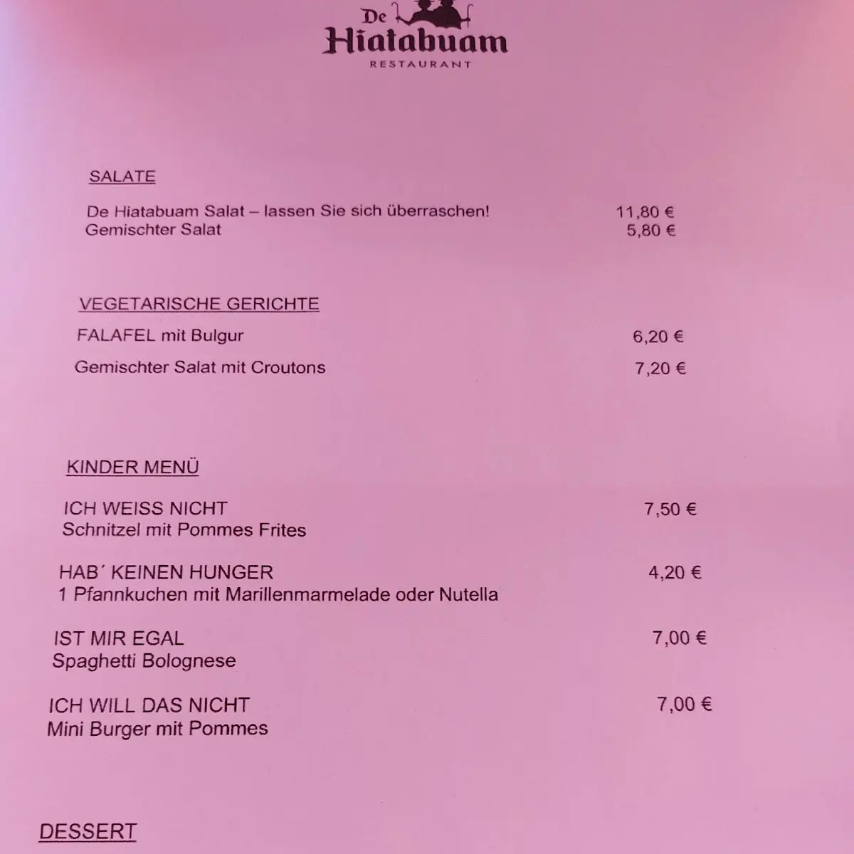 Speisekarte photo 6