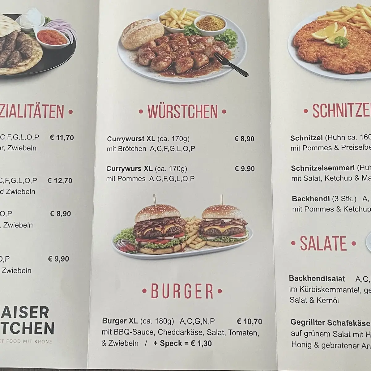 Speisekarte photo 1