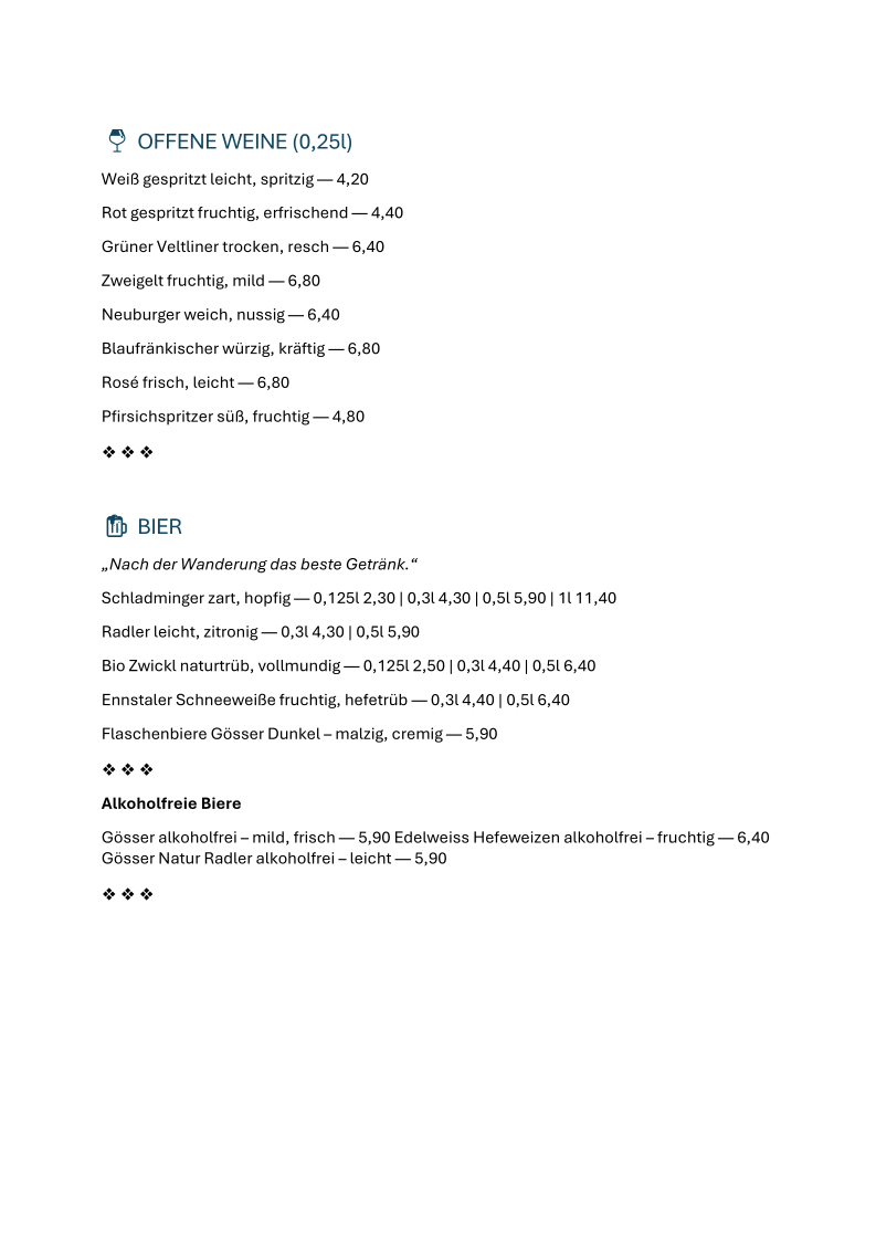 Speisekarte photo 6