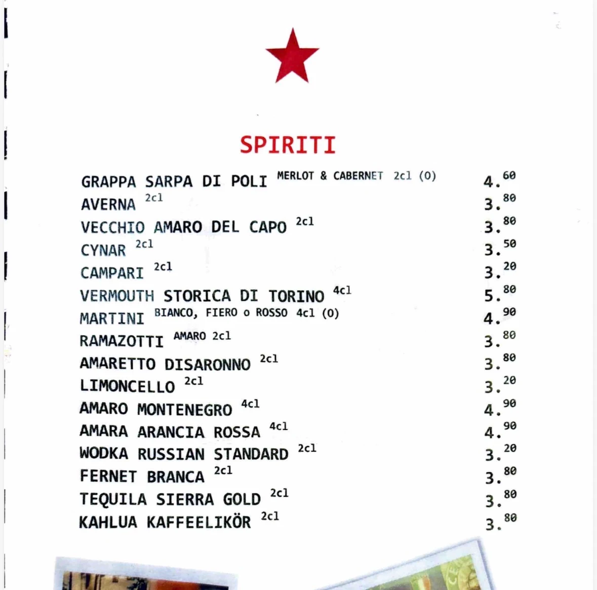 Speisekarte photo 4