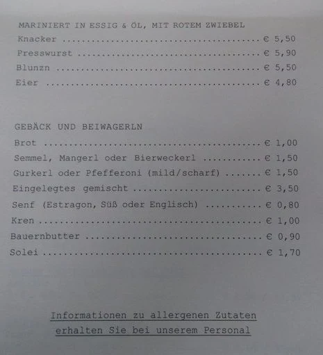 Speisekarte photo 9