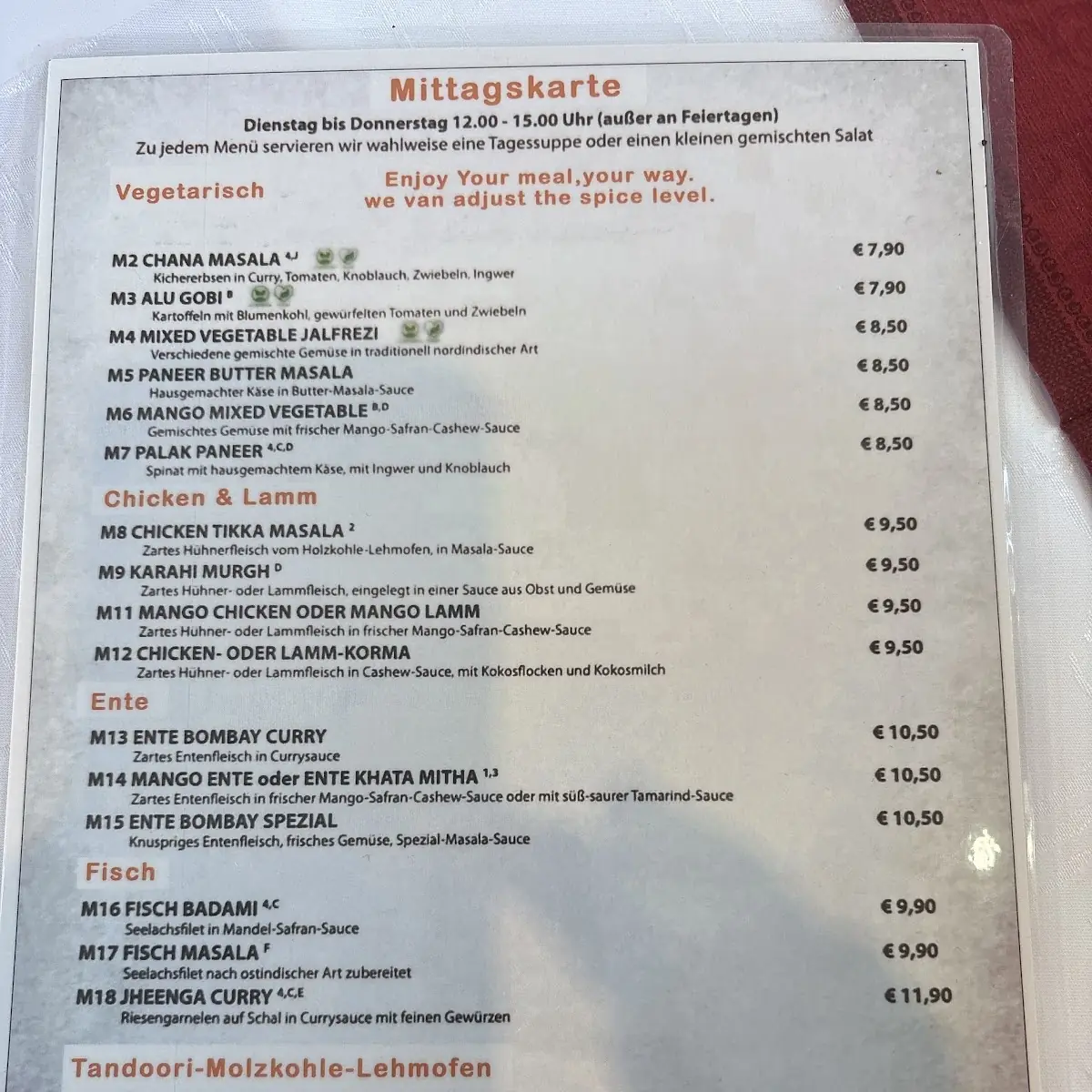 Speisekarte photo 4