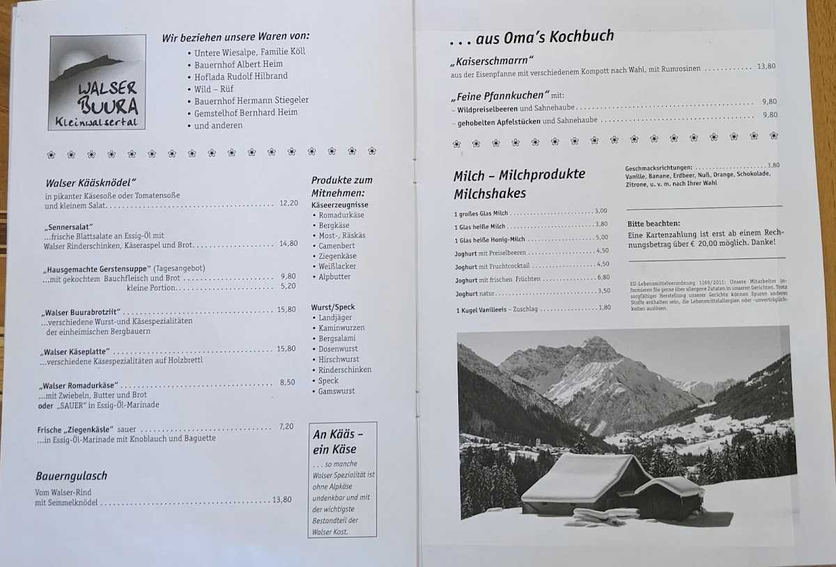 Speisekarte photo 2
