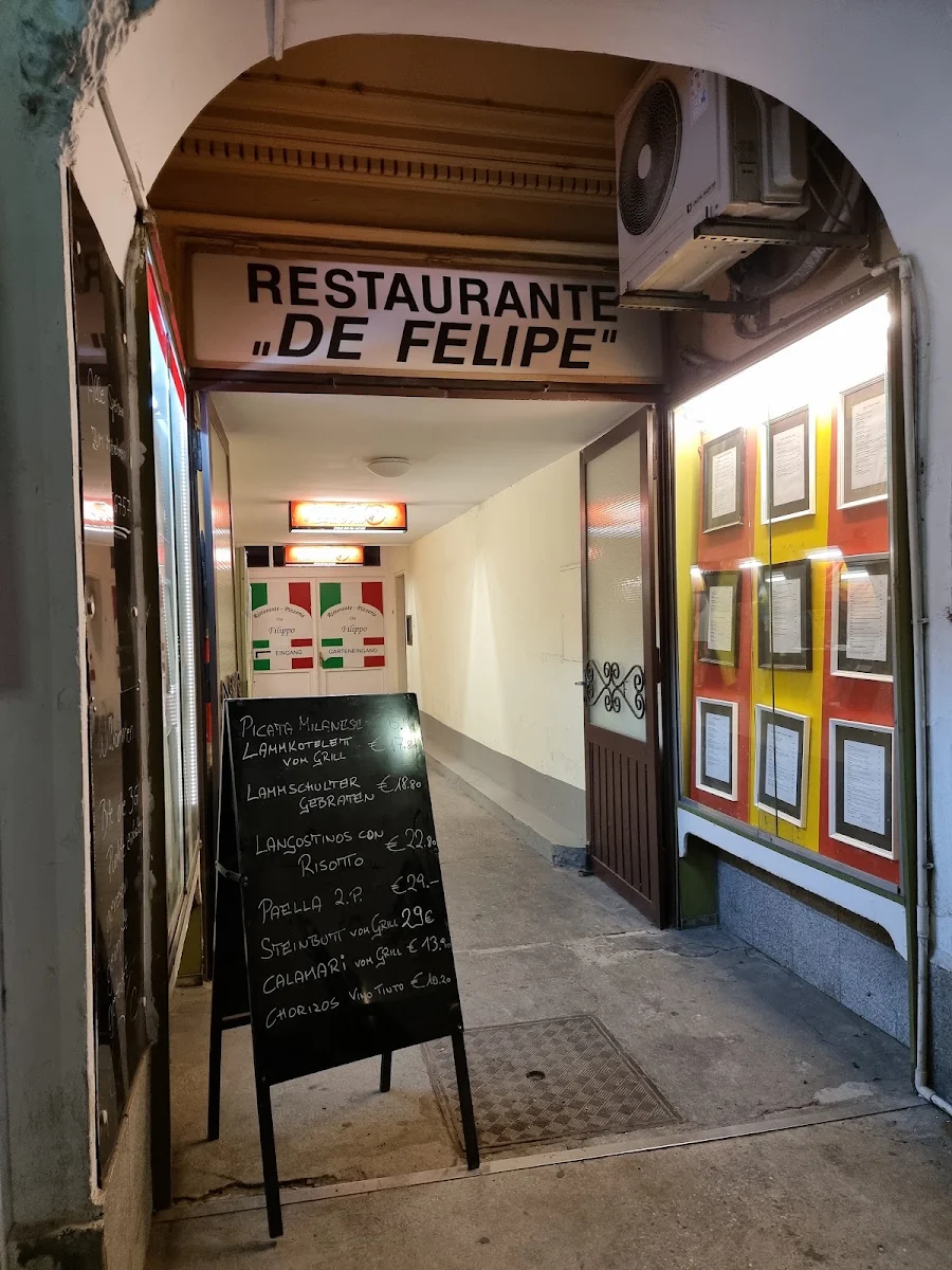 Speisekarte, Pizzeria da Filippo