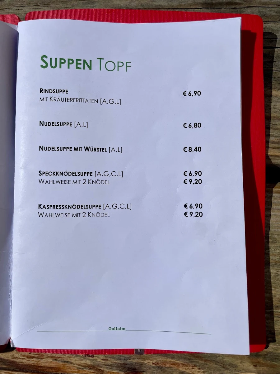 Speisekarte photo 2