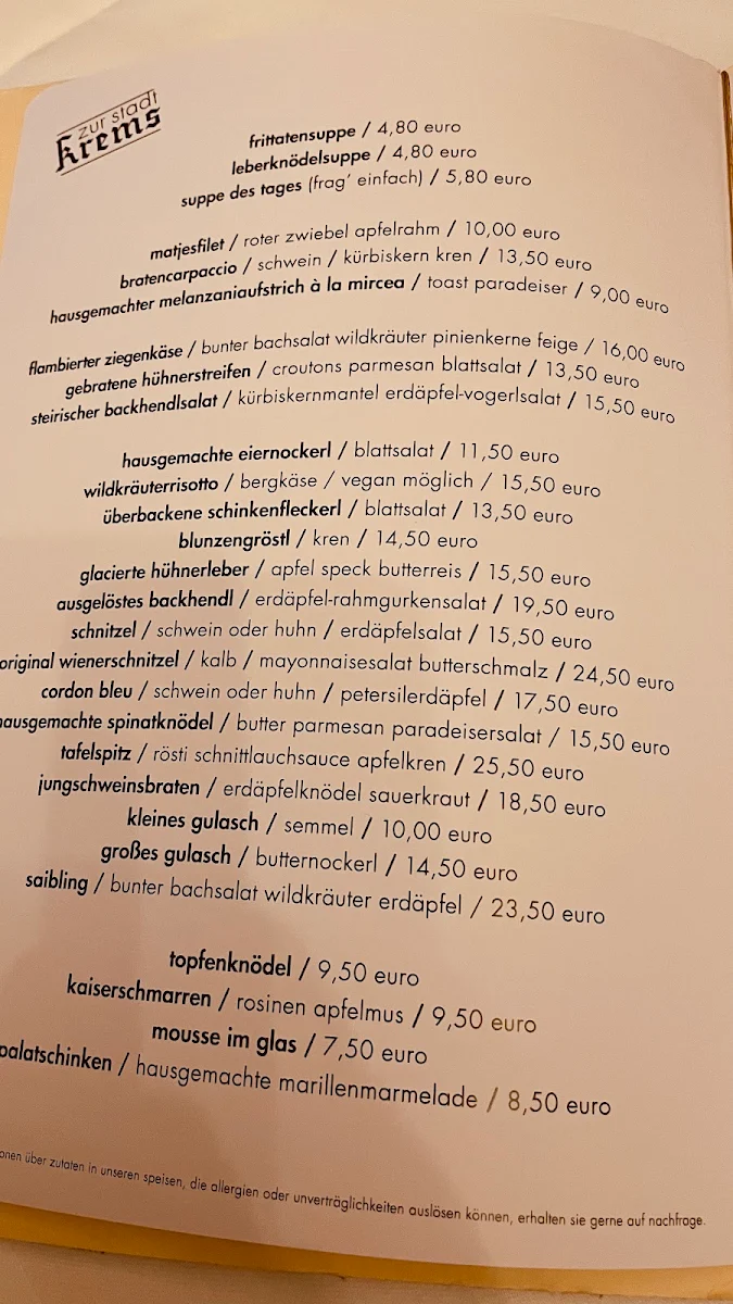 Speisekarte photo 4