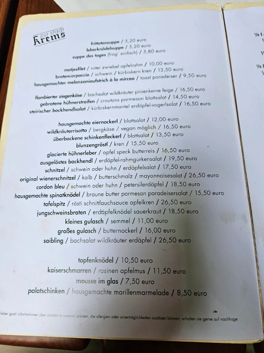 Speisekarte photo 5