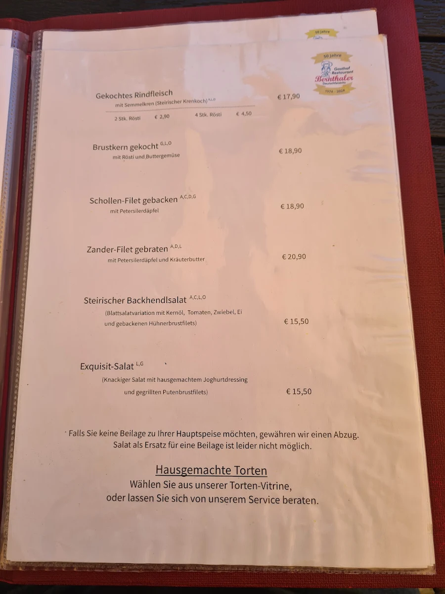 Speisekarte photo 1