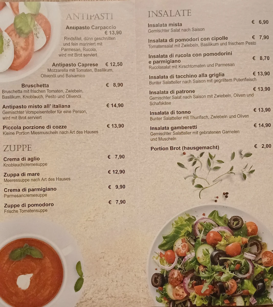 Speisekarte photo 1