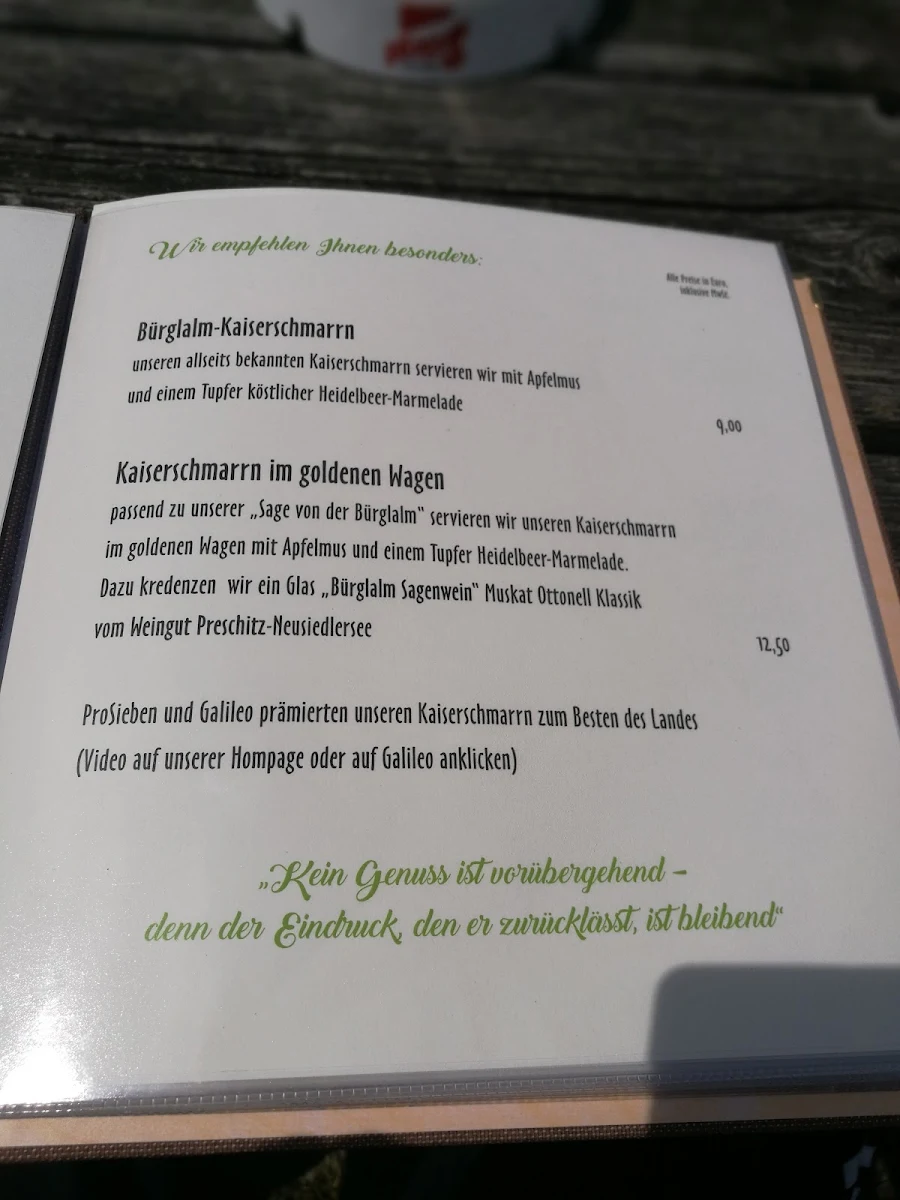 Speisekarte photo 2