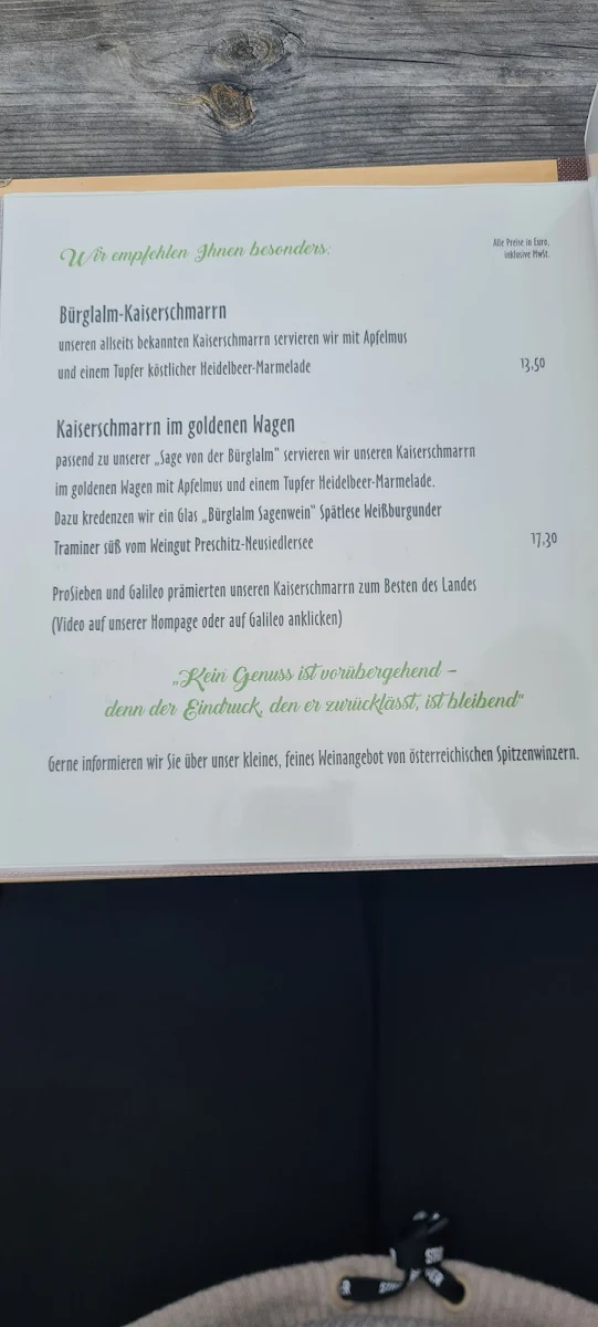 Speisekarte photo 3