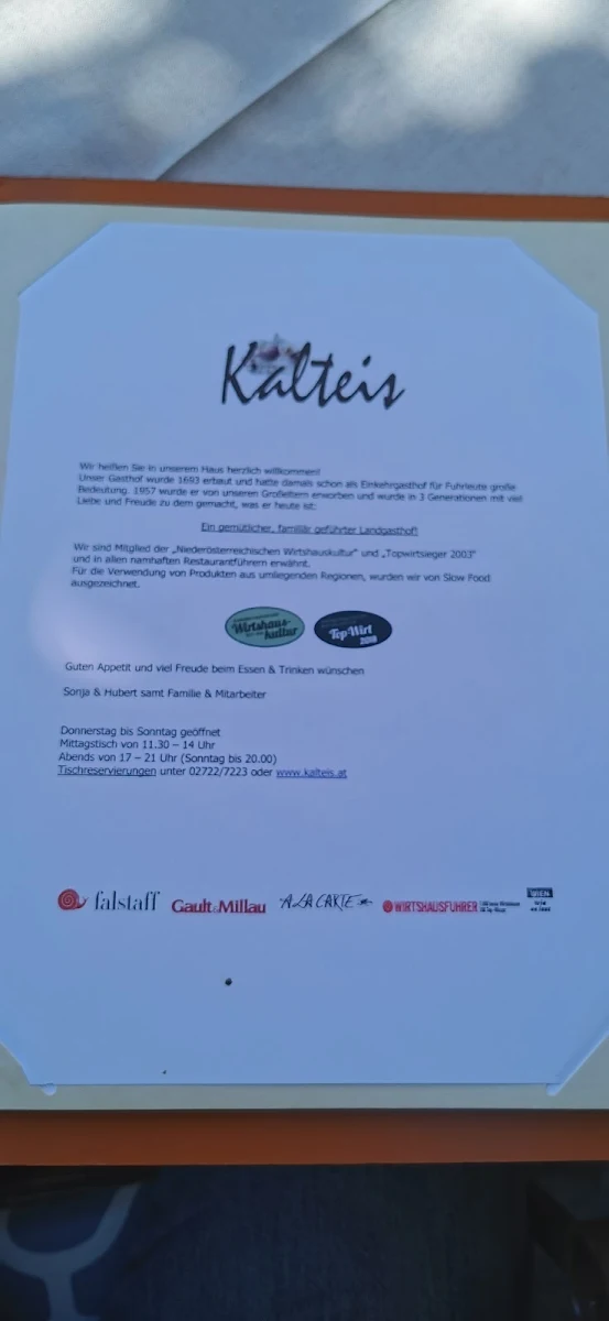 Speisekarte photo 1