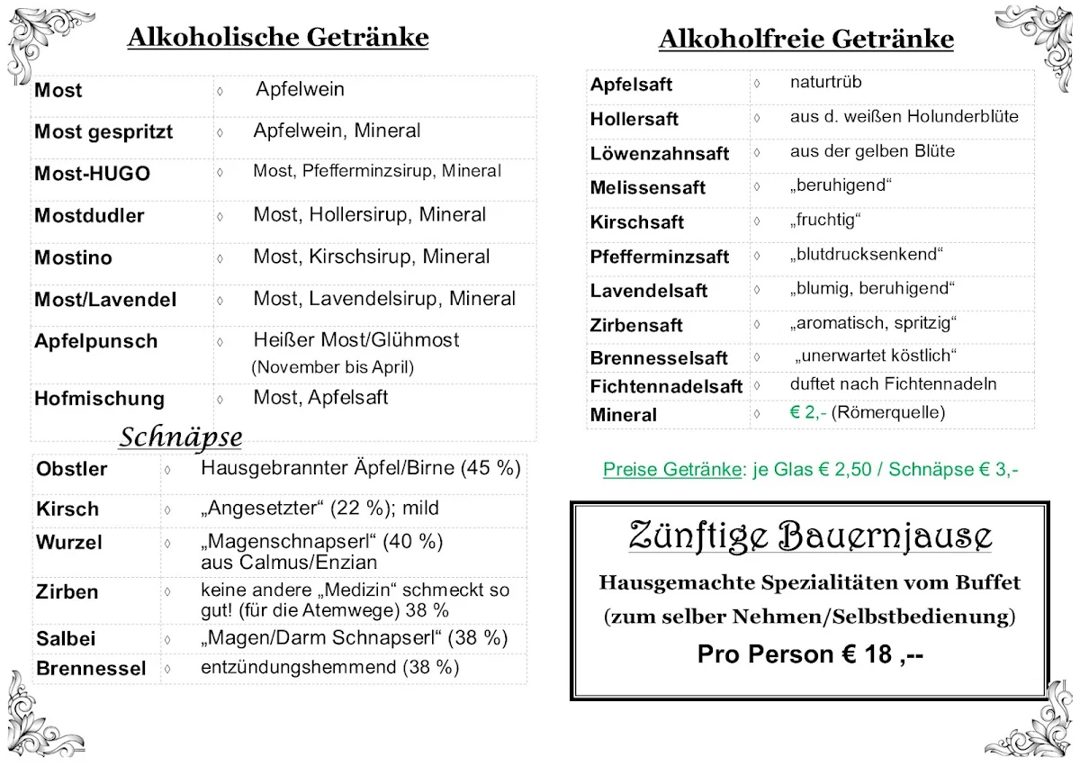Speisekarte photo 1