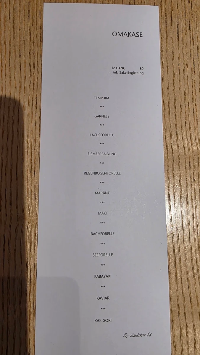 Speisekarte photo 3