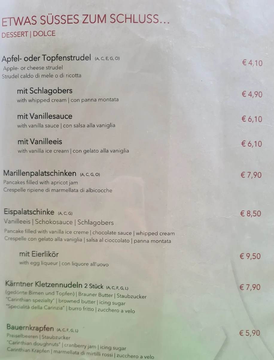 Speisekarte photo 1
