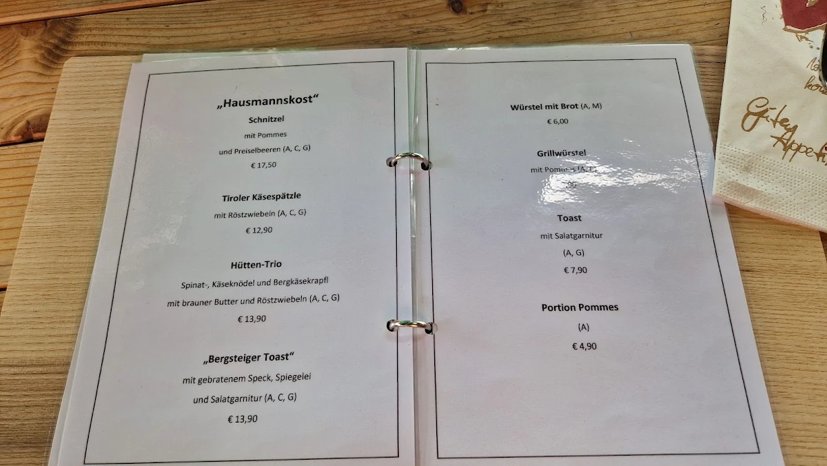 Speisekarte photo 2