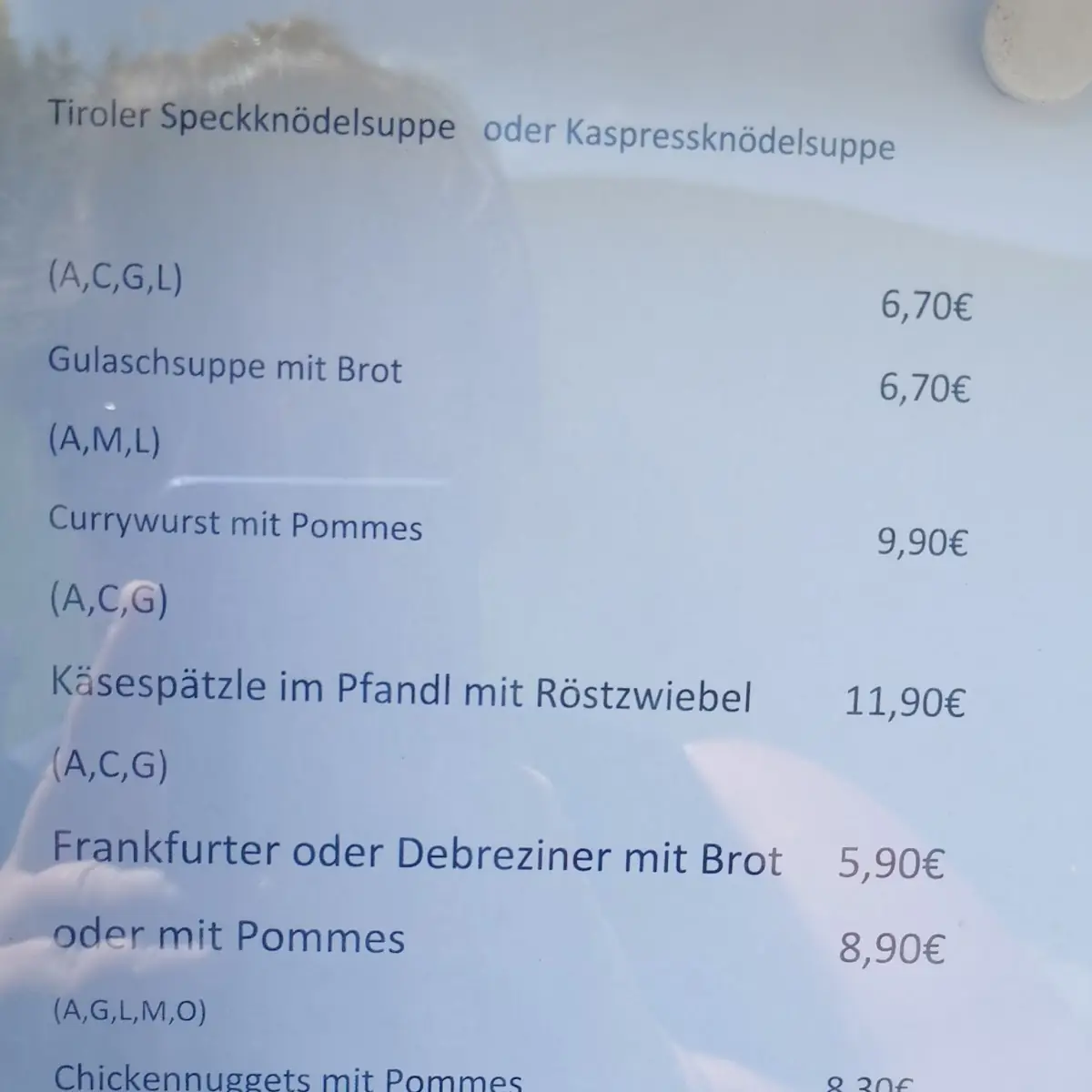Speisekarte photo 4