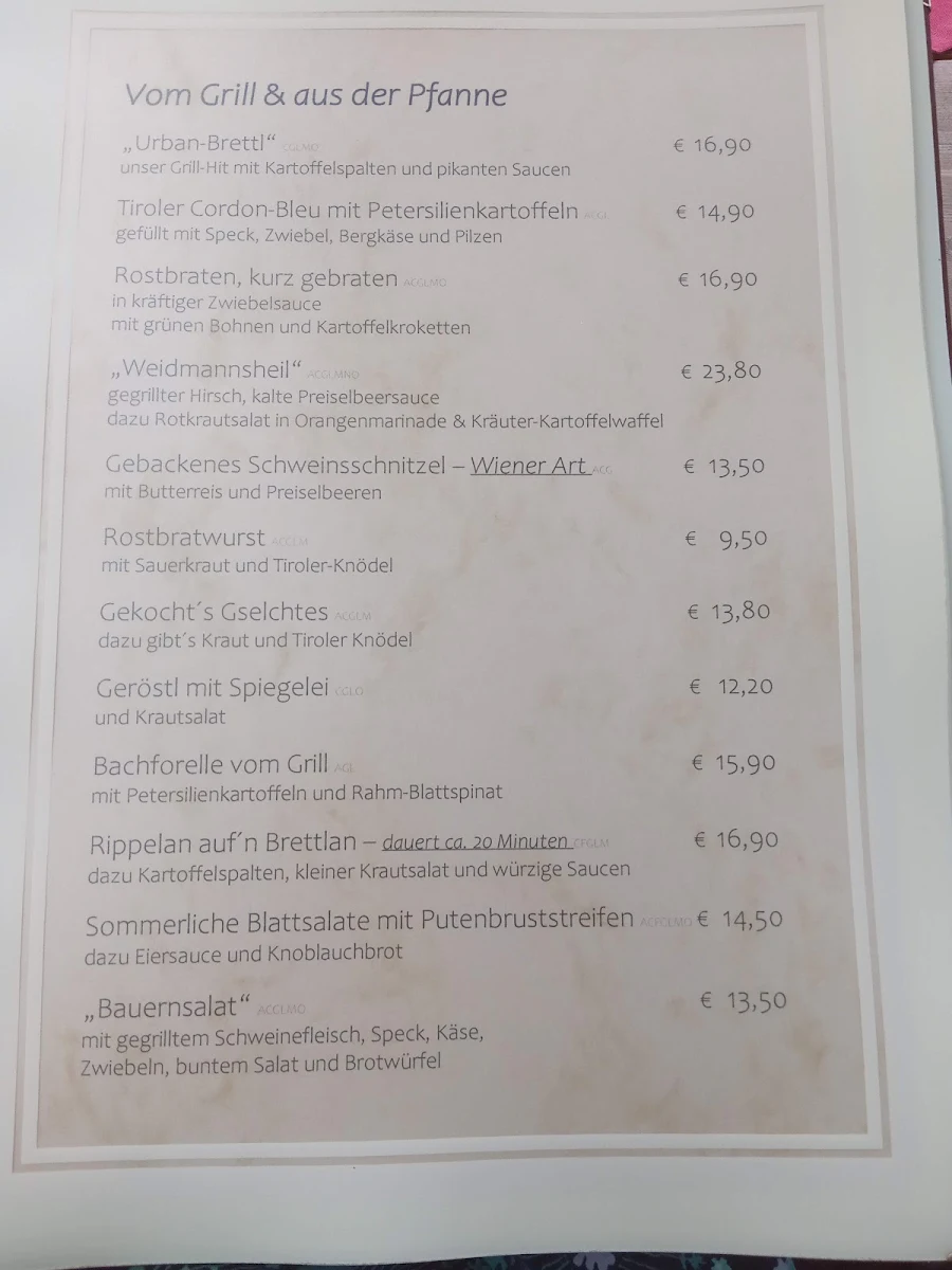Speisekarte photo 2