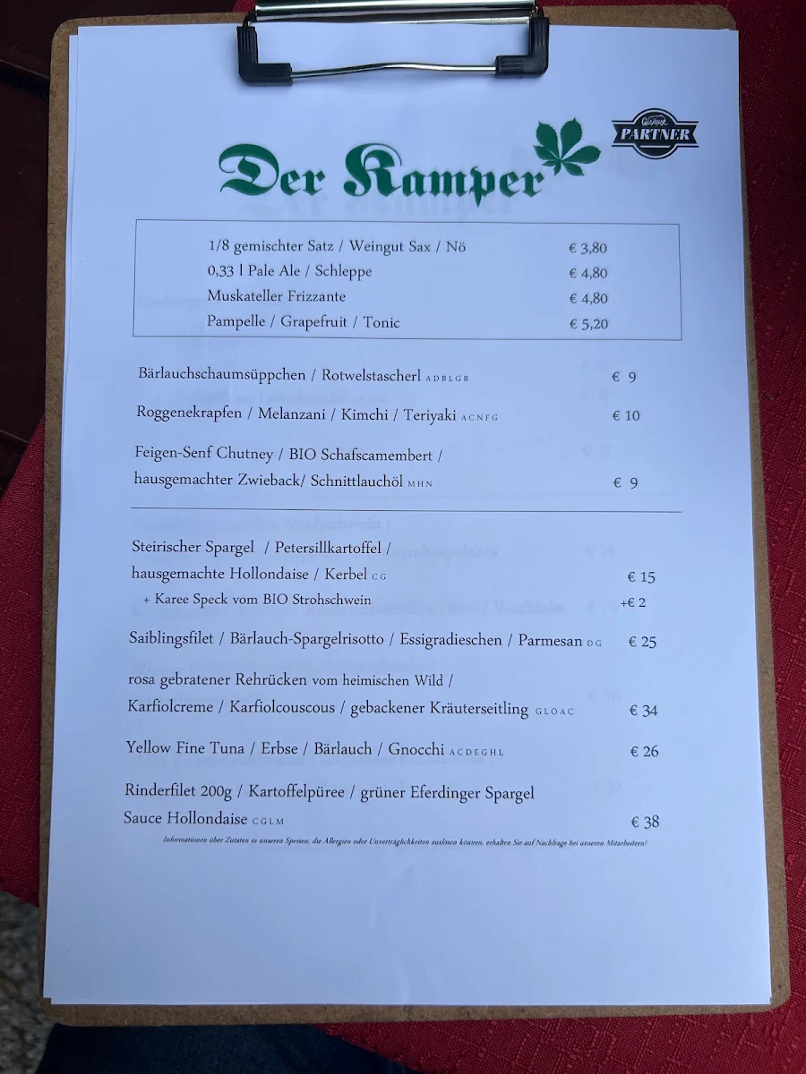 Speisekarte photo 5