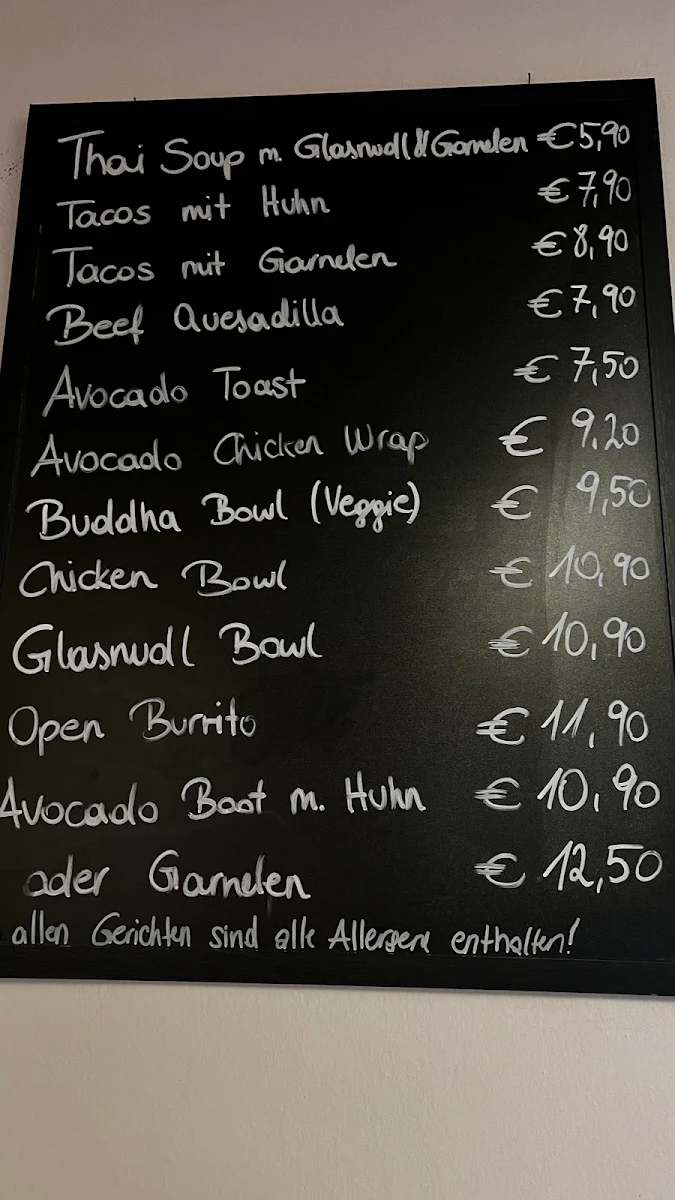 Speisekarte, Bistro Domino