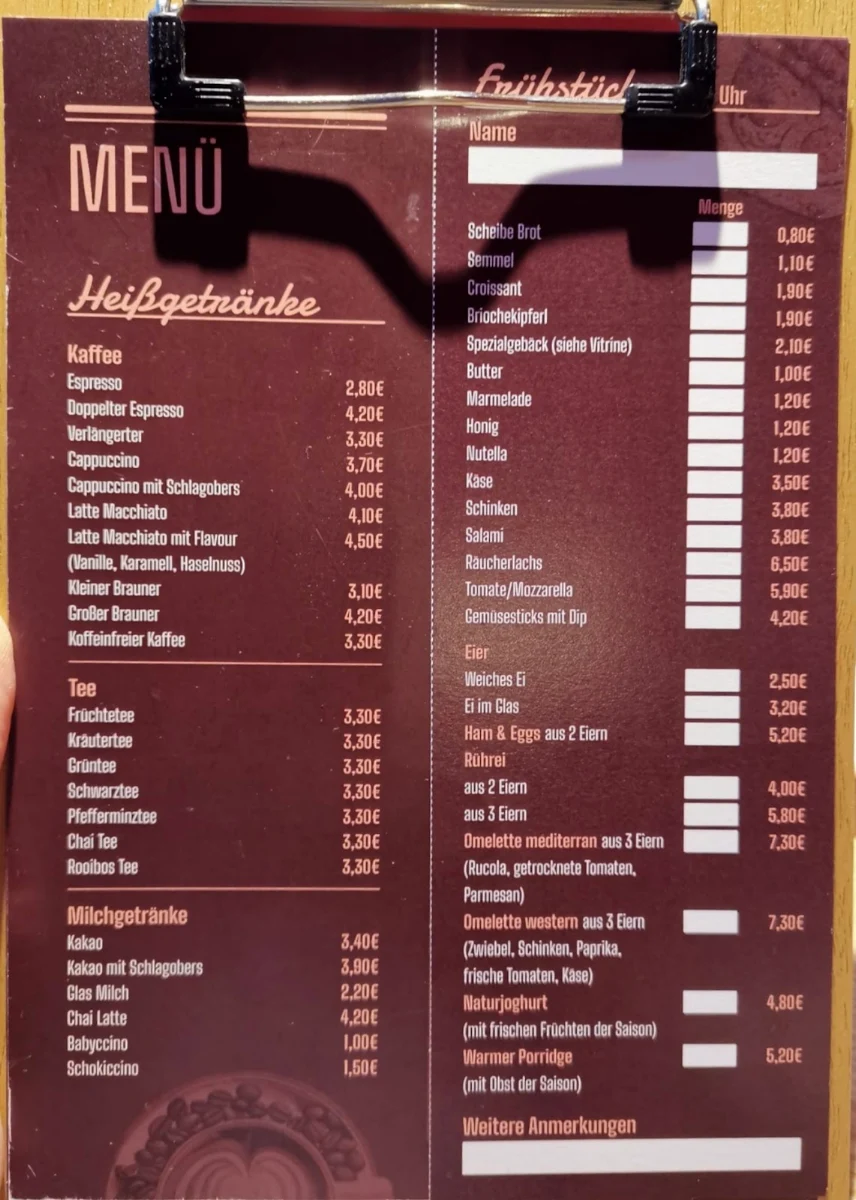 Speisekarte photo 1