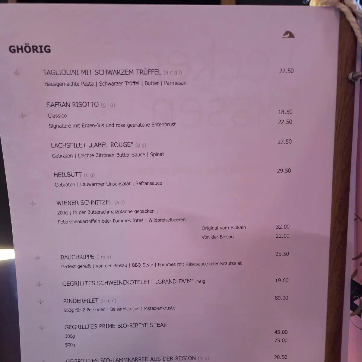 Speisekarte photo 6