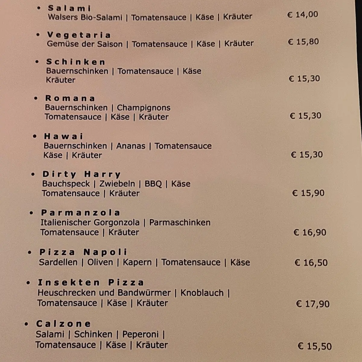 Speisekarte photo 7
