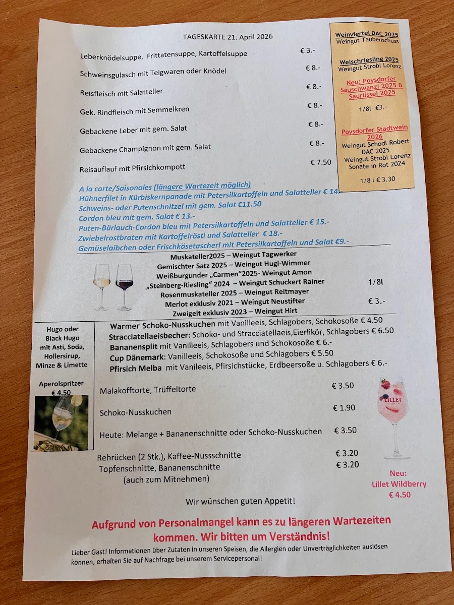 Speisekarte photo 1