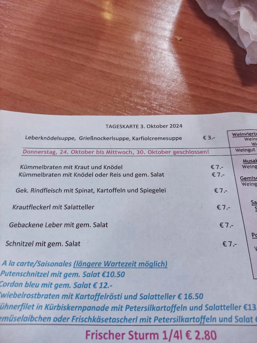 Speisekarte photo 5