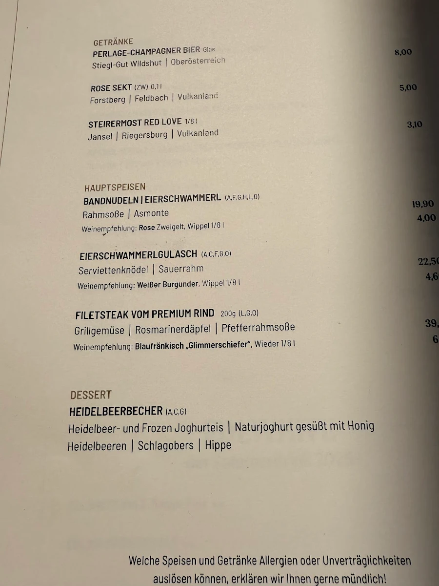 Speisekarte photo 1