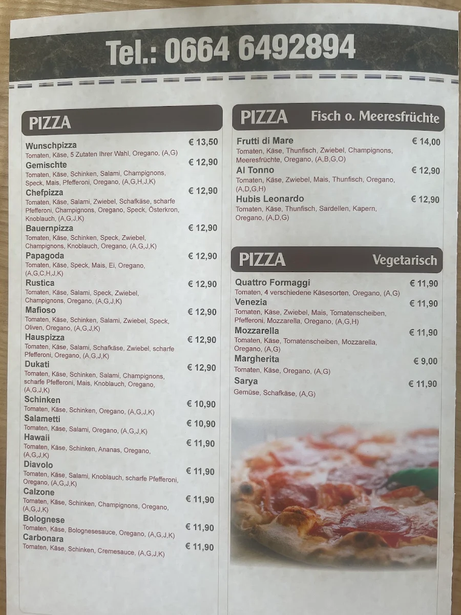 Speisekarte photo 2