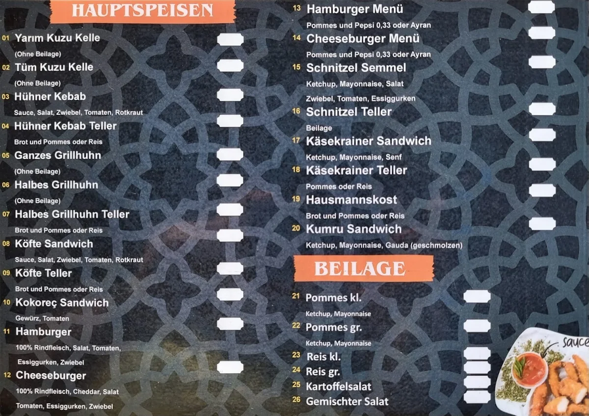 Speisekarte photo 1
