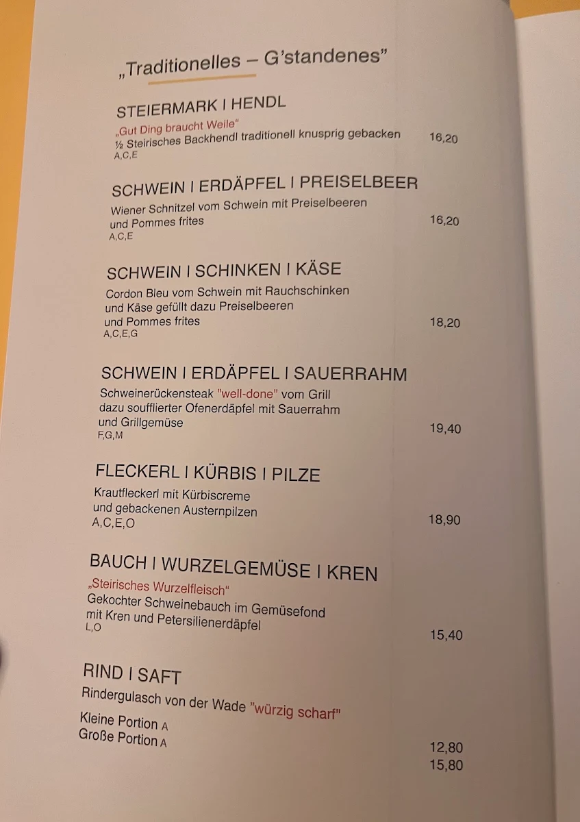 Speisekarte photo 1