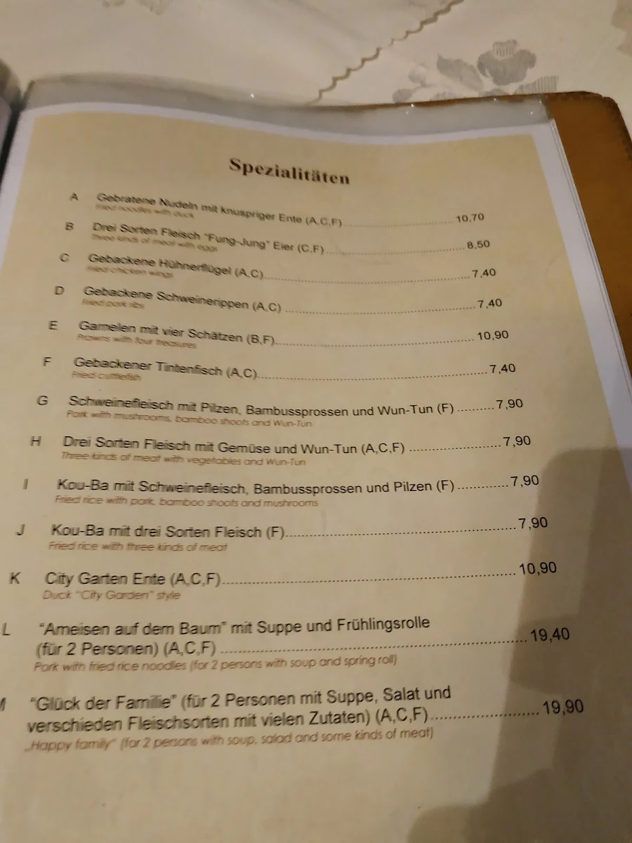 Speisekarte photo 2