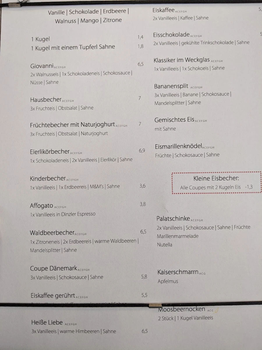 Speisekarte photo 1