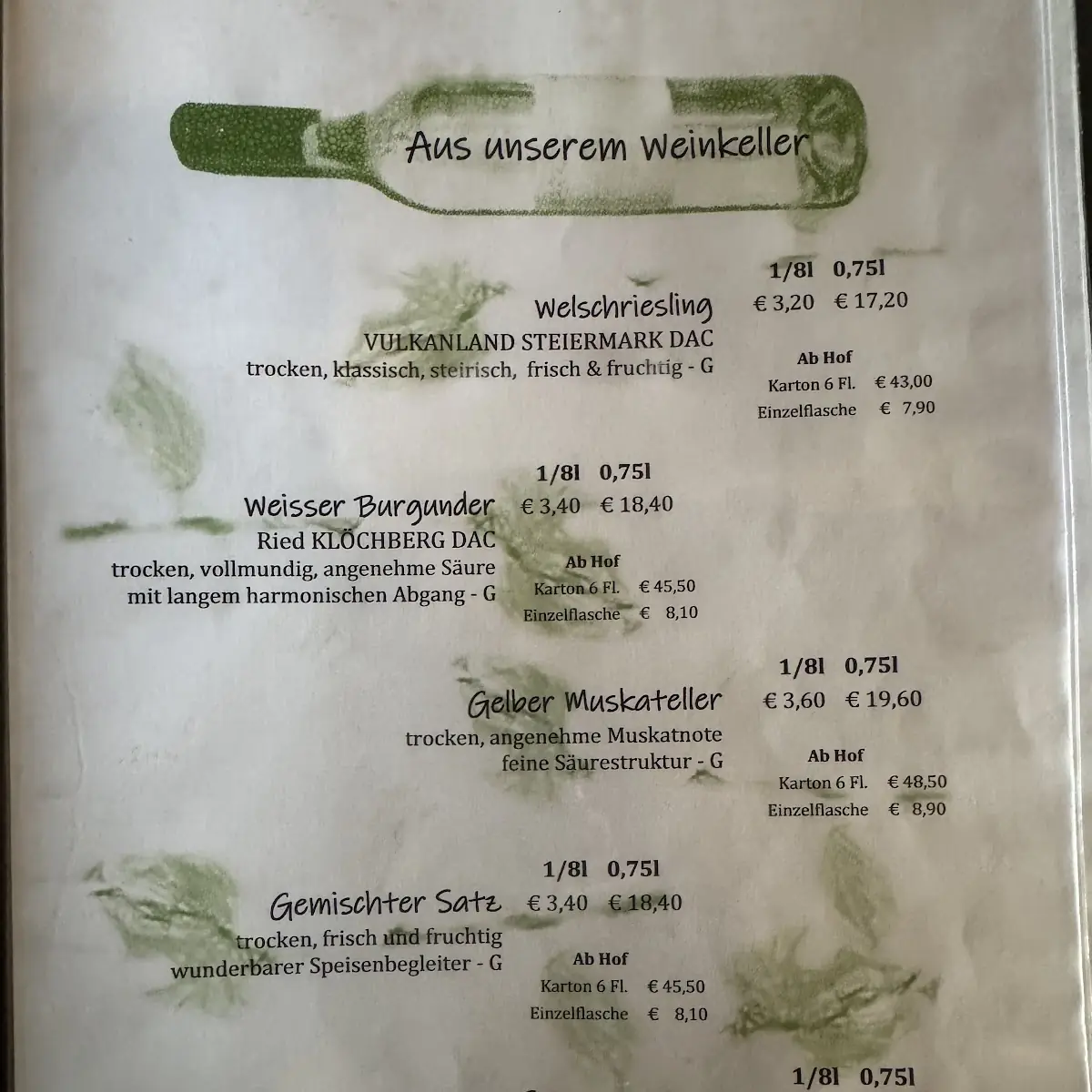 Speisekarte photo 4