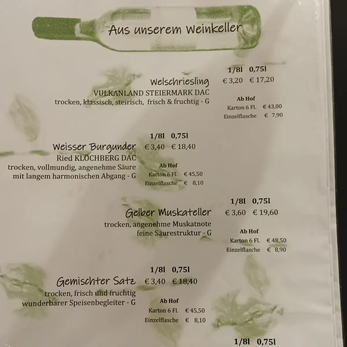 Speisekarte photo 5