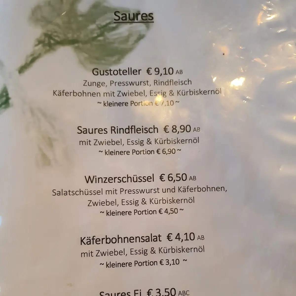 Speisekarte photo 9