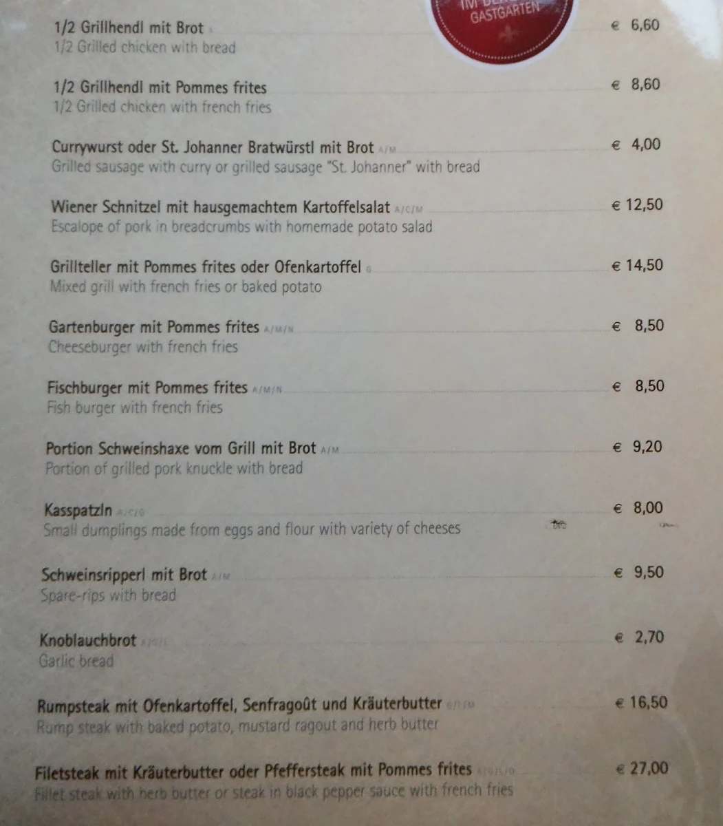 Speisekarte photo 4