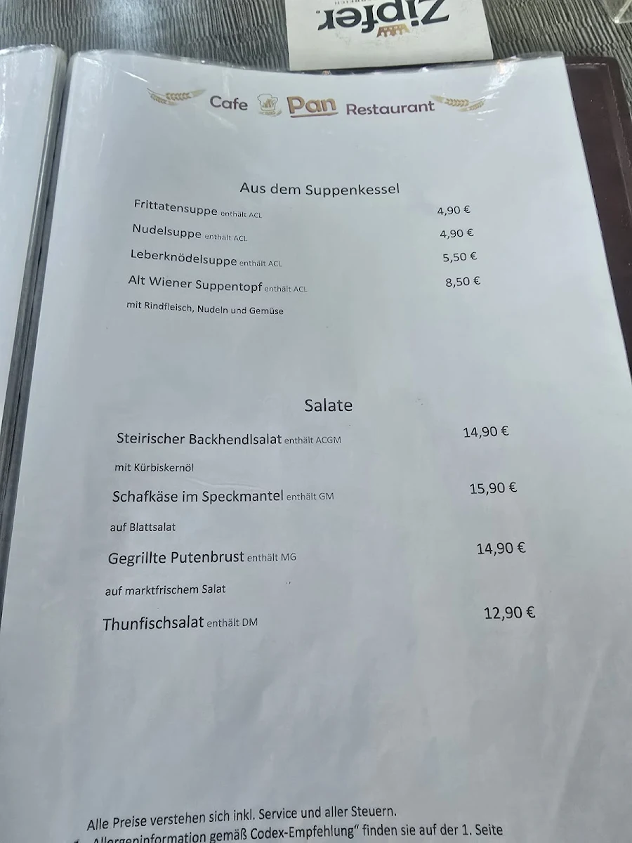 Speisekarte photo 1
