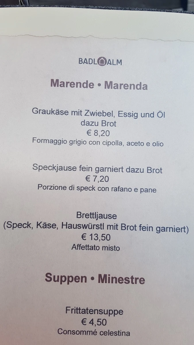 Speisekarte photo 5