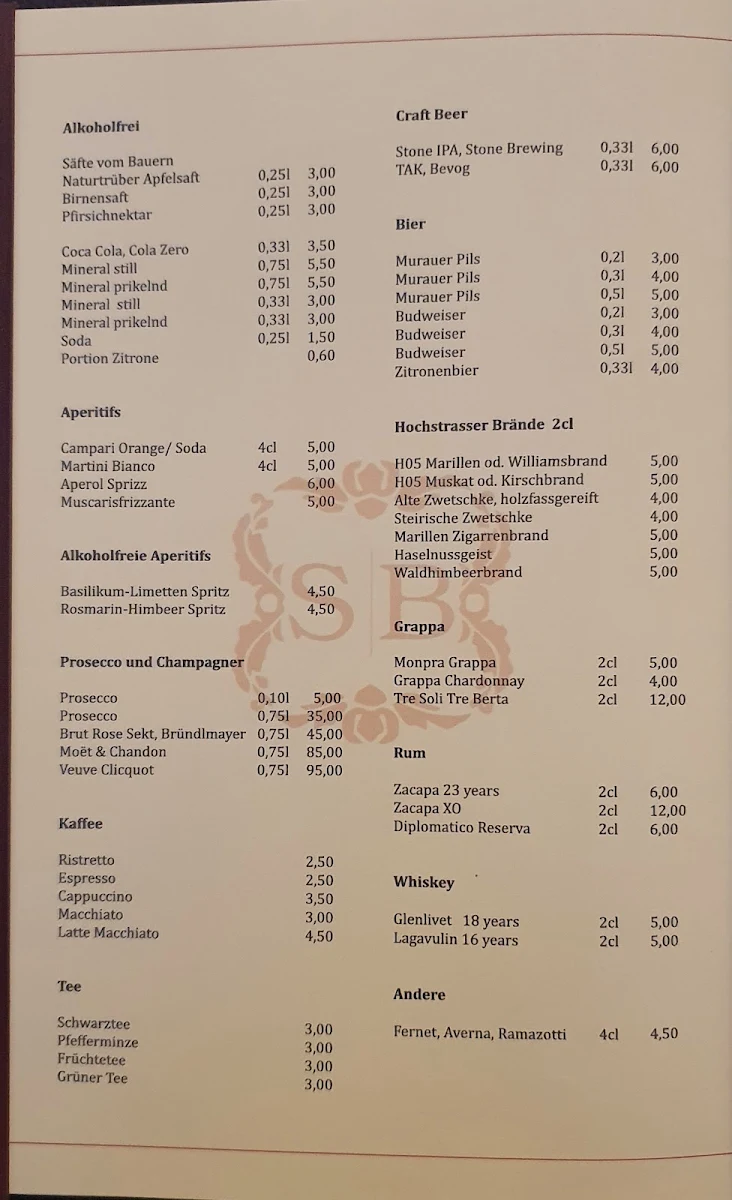 Speisekarte photo 1