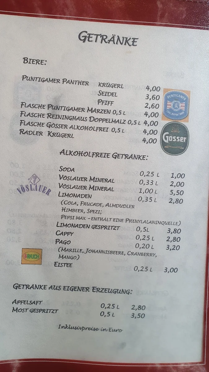 Speisekarte photo 2