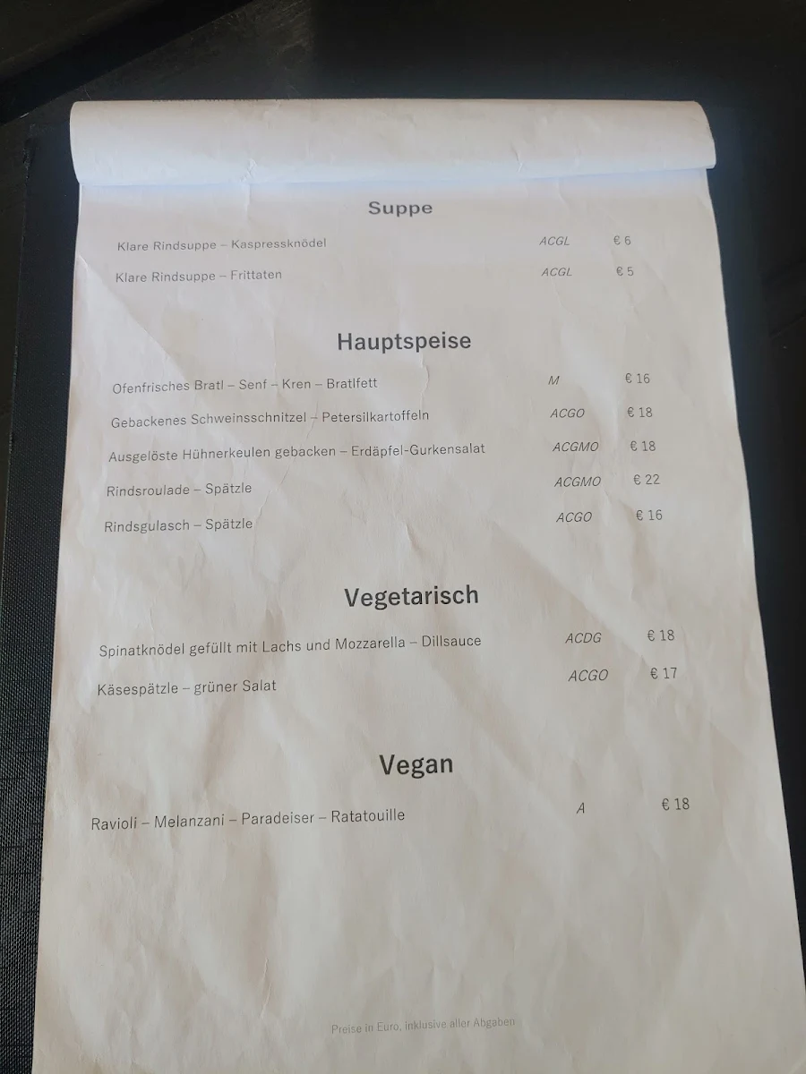 Speisekarte photo 1