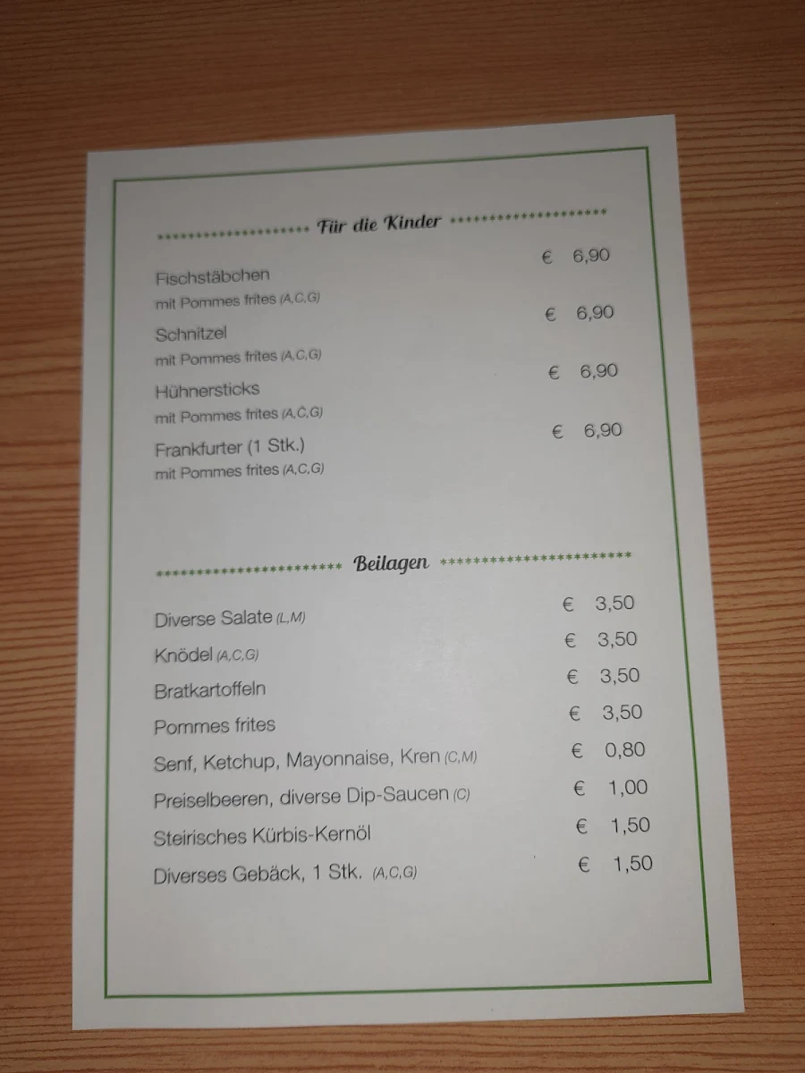 Speisekarte photo 9