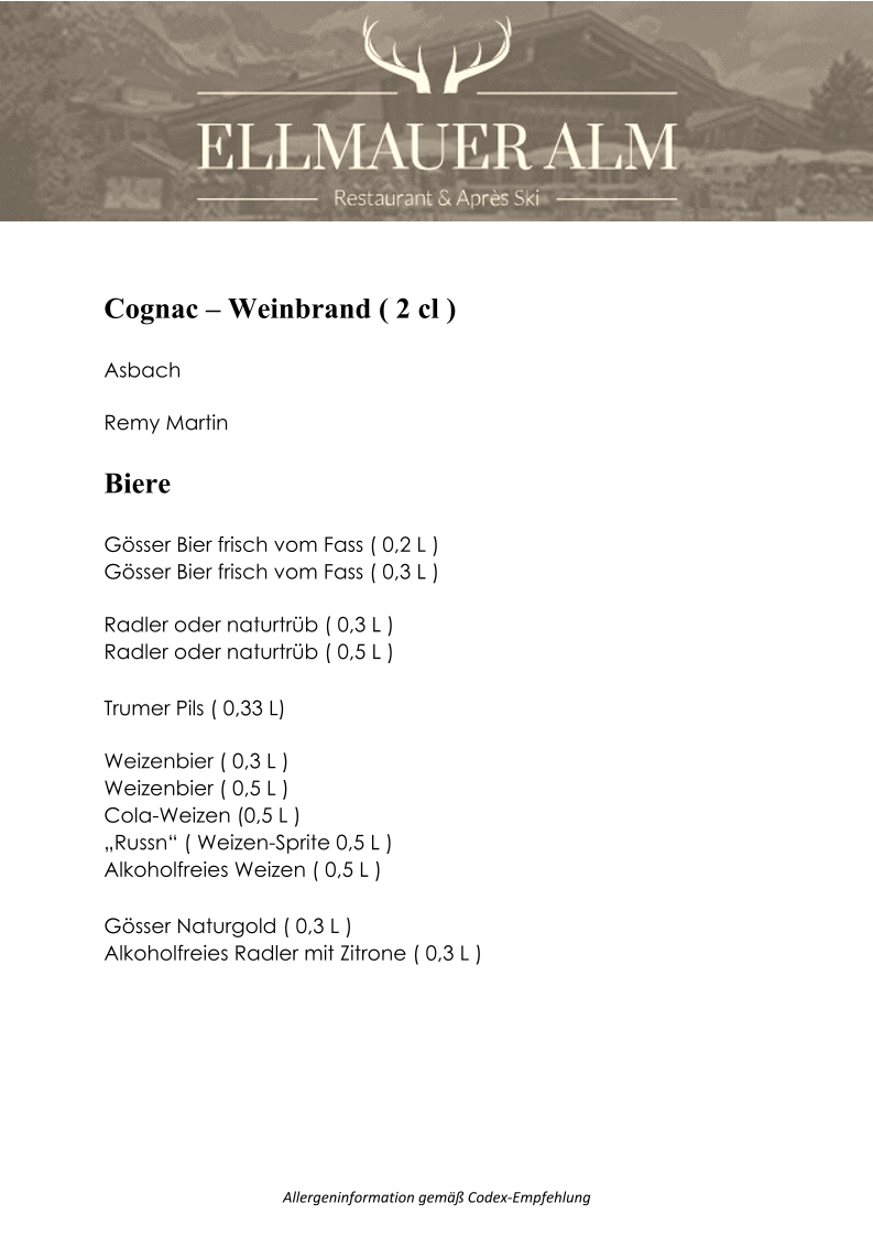 Speisekarte photo 6
