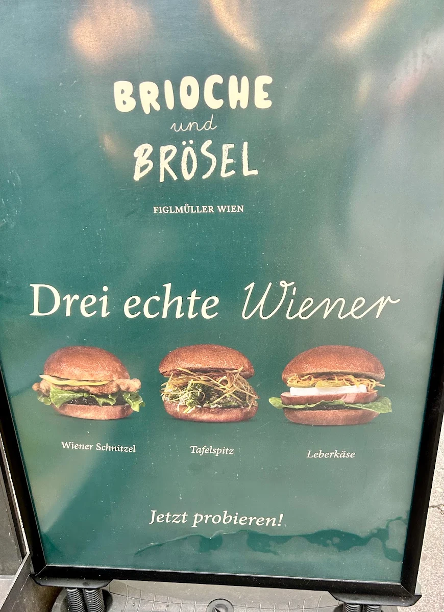 Speisekarte, Brioche und Brösel