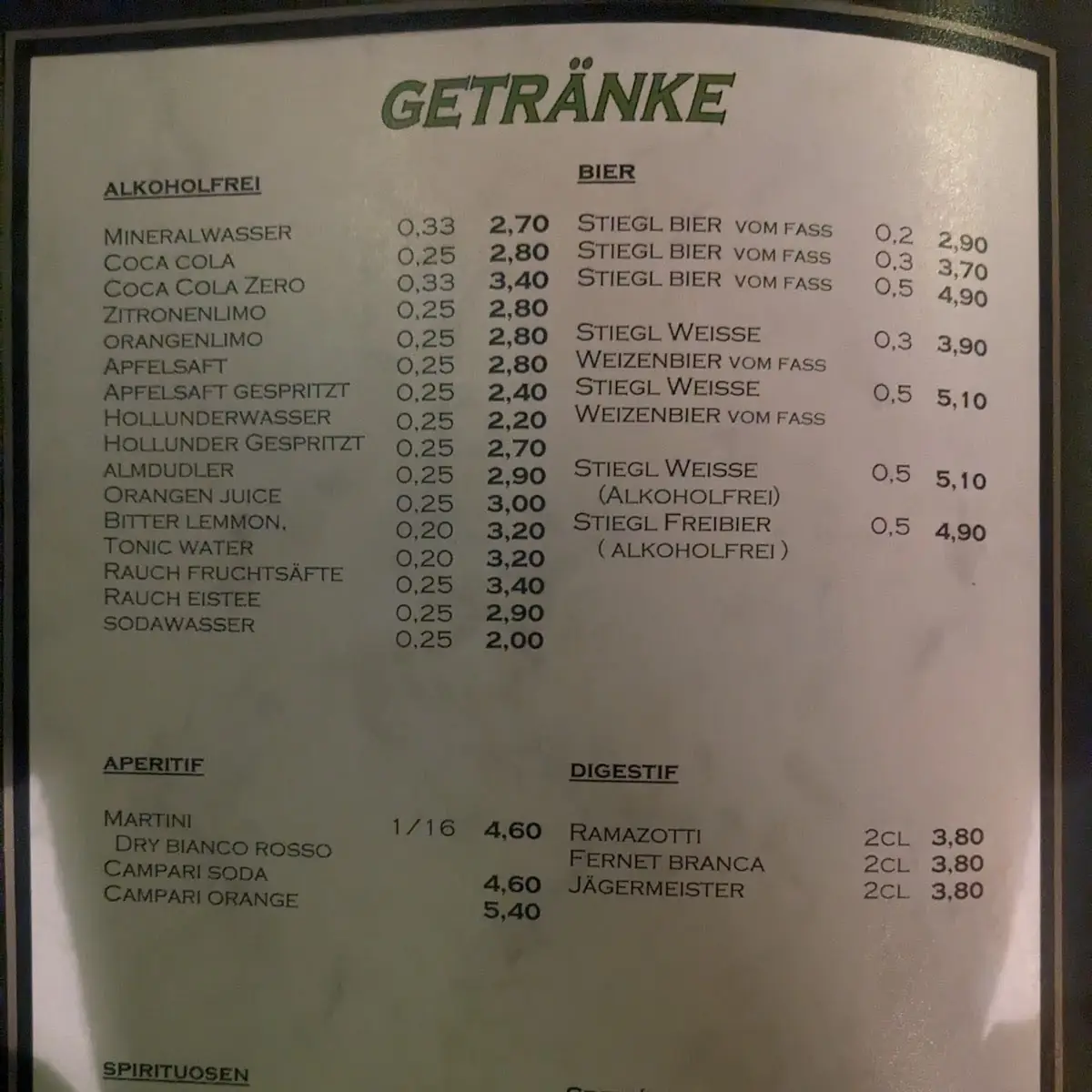 Speisekarte photo 3