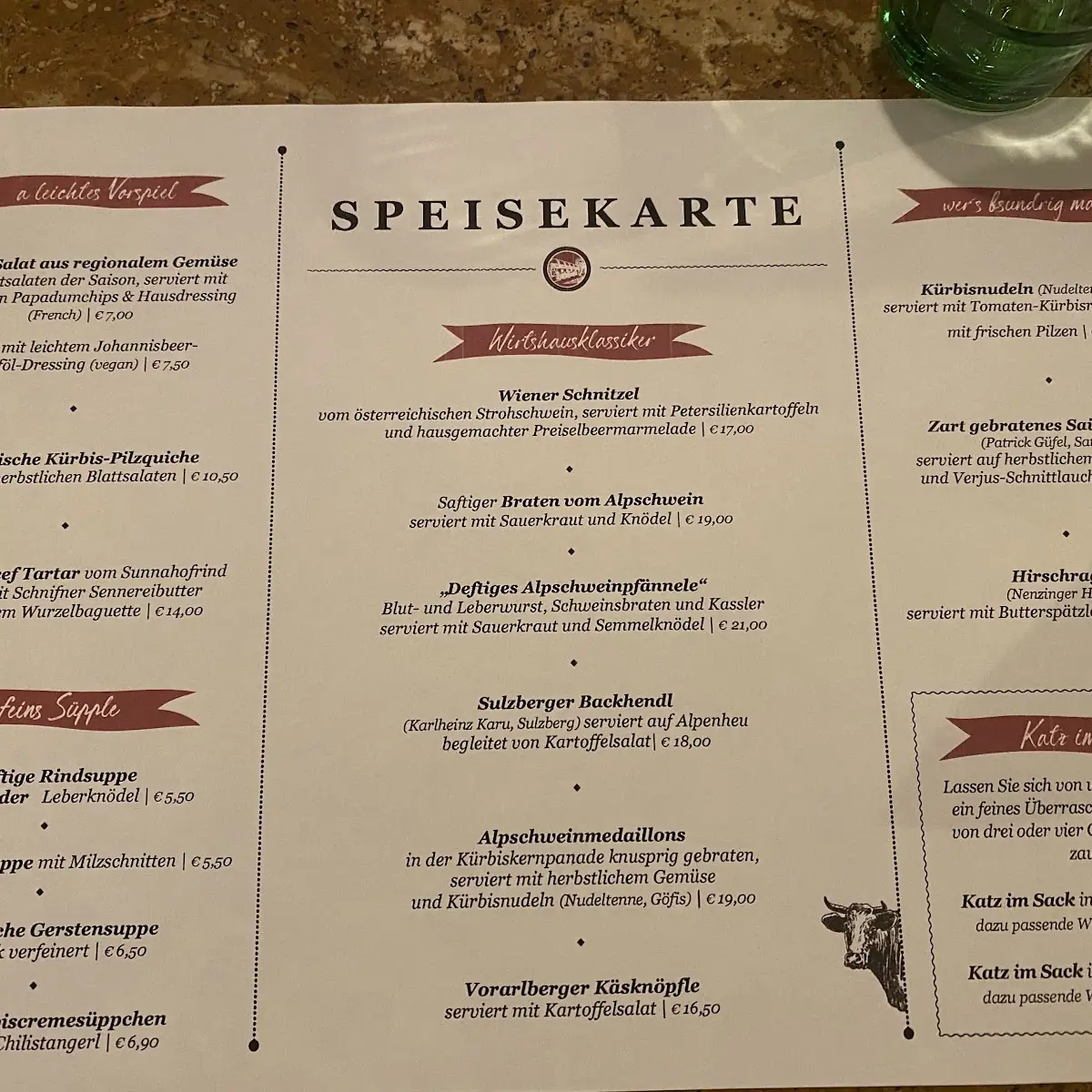 Speisekarte photo 1
