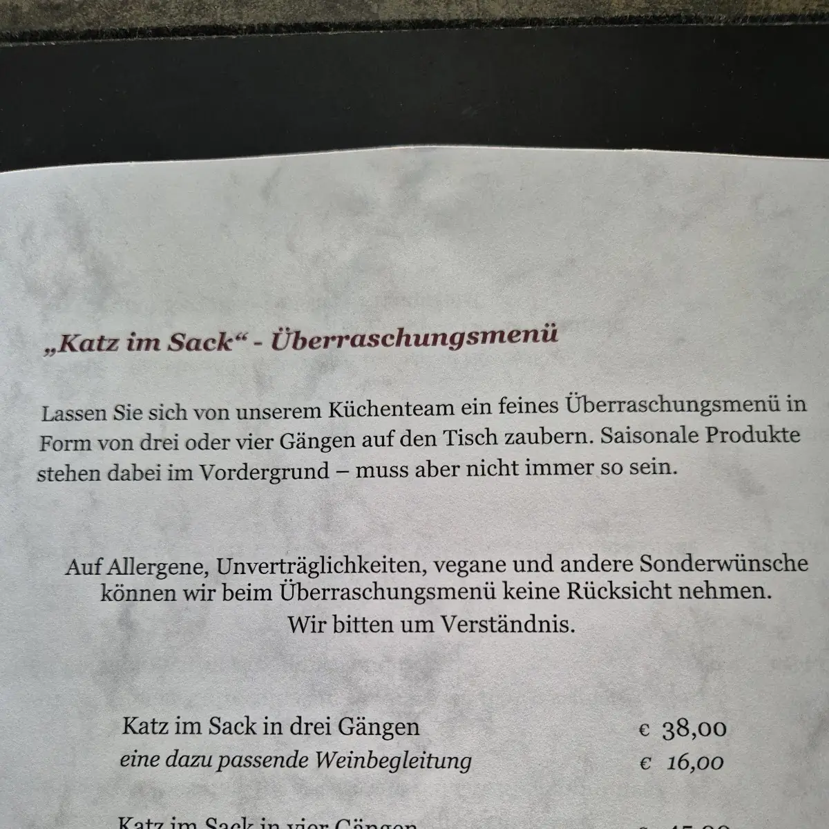 Speisekarte photo 9